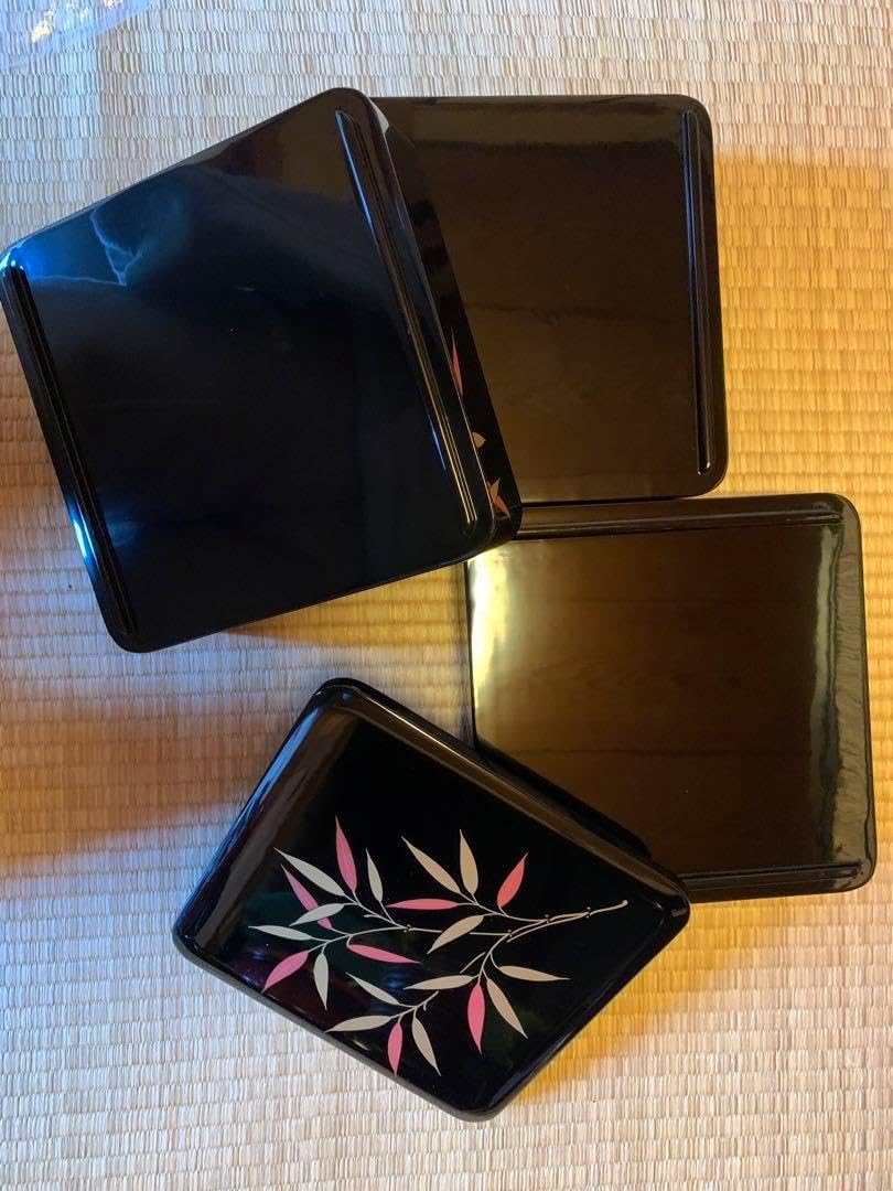 三段重箱 笹本金蒔絵 越前塗り